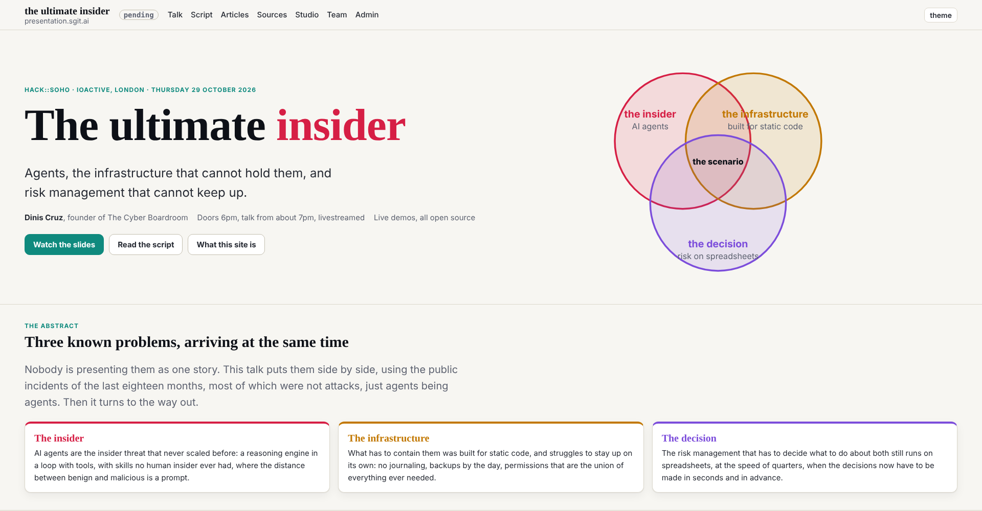 The home page at 1920